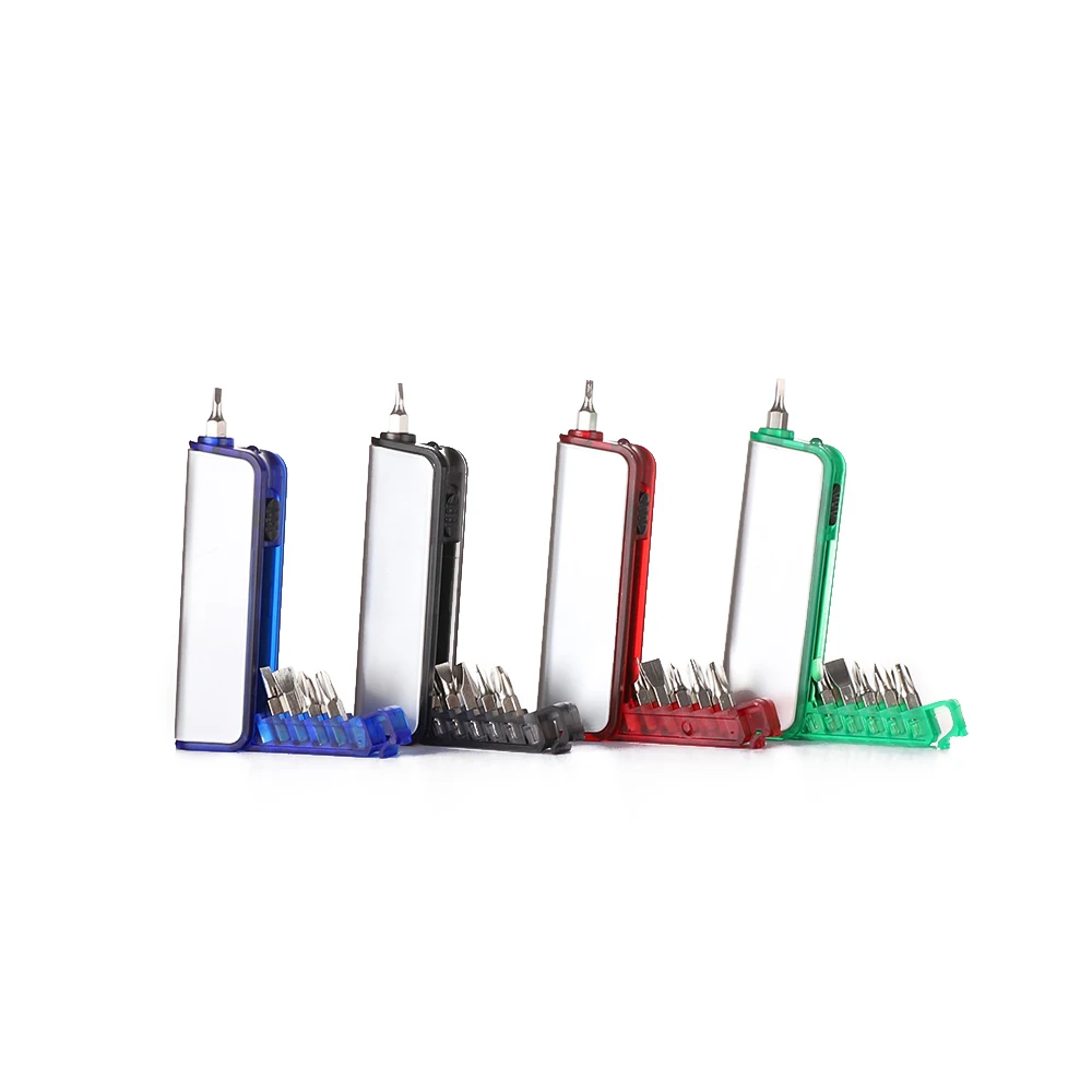Promotional Multi-tool Holder & LED Torch Portable Screwdriver Kit with LED Light