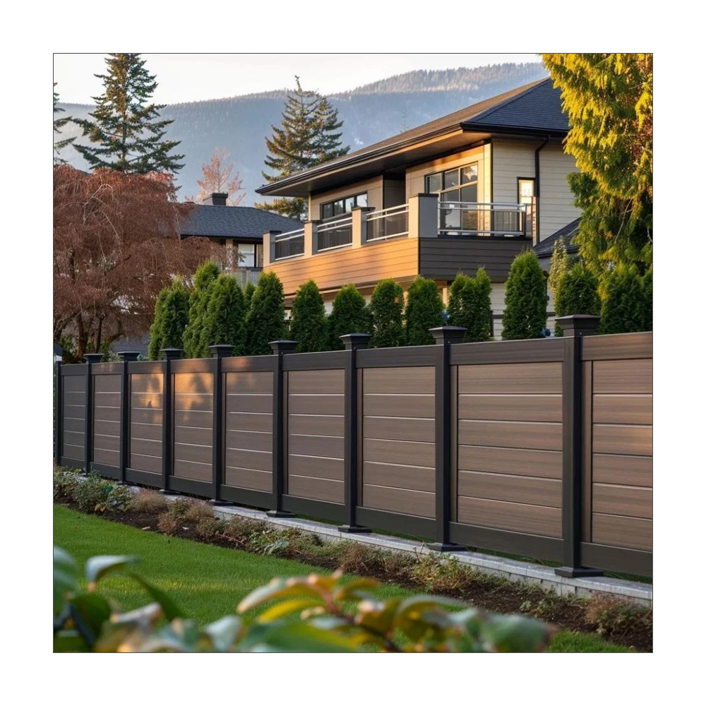 Factory Direct Sales Garden Fence Panel With Fencing Trellis & Gates Outdoor WPC Fence