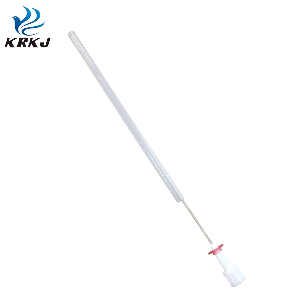 KD949 veterinary single use pet plastic urinary catheters with stylet for cat