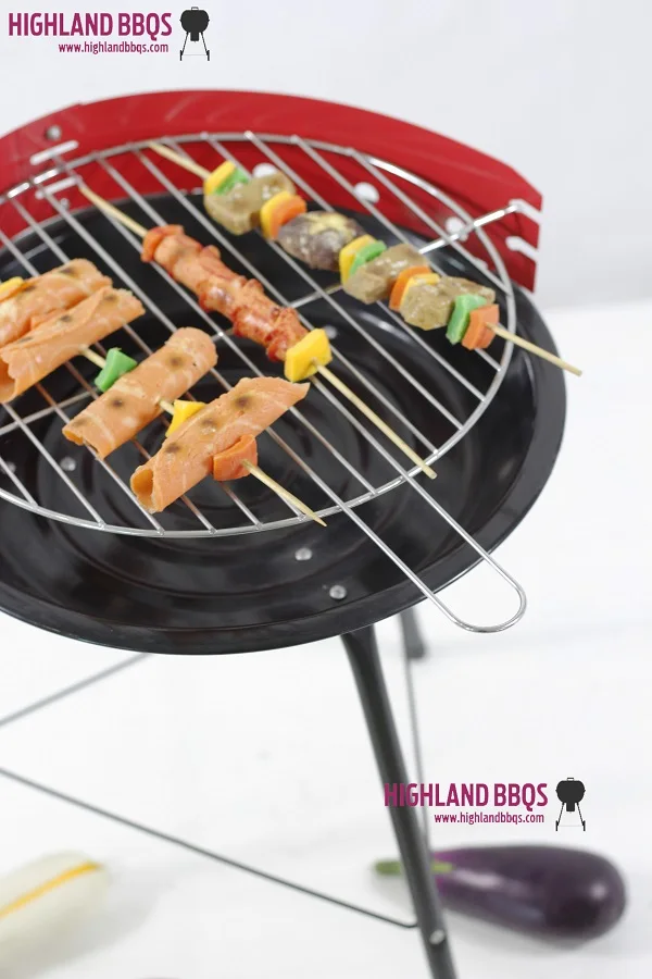 14 inch simple round BBQ Grill outdoor camping portable grill table top charcoal grill