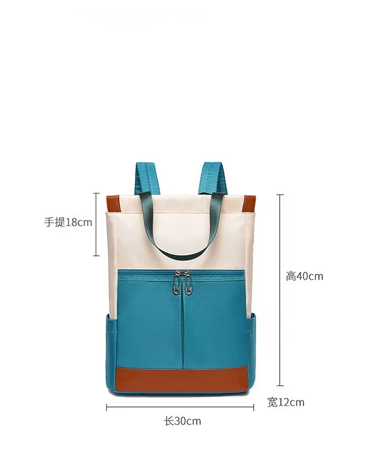 Hot Sale Custom Women Gender and Waterproof Oxford Material Handle Style Laptop School Backpacks
