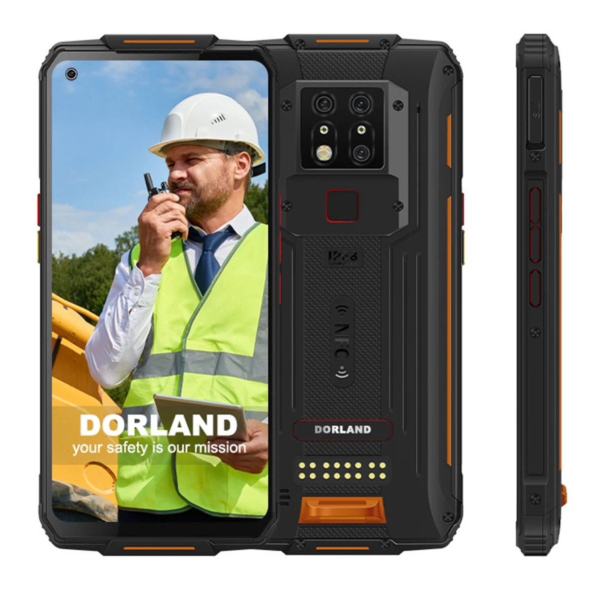 DORLAND 4G Explosion-Proof IP68 Rugged Smart Mobile Phone Unlocked Zone1/2 Intrinsically Safe for  Industry and Hazardous Area