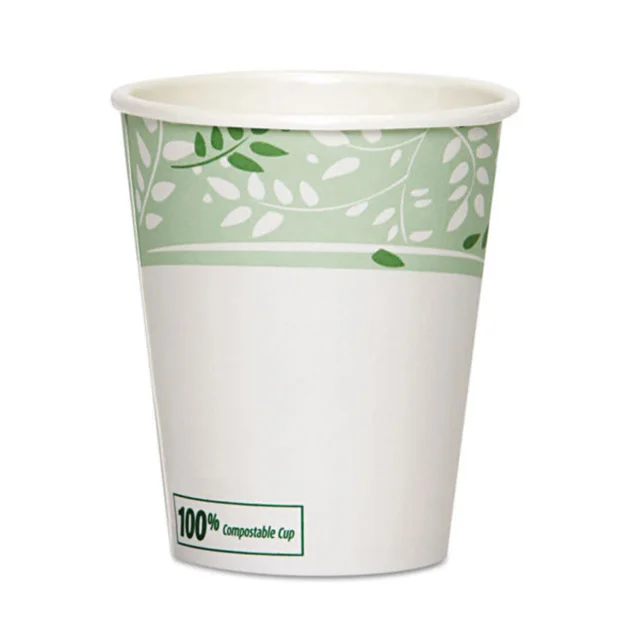 Disposable 22 OZ Paper Cup Drinking Cup Customized single wall hot drinking cup for coffee bubble tea