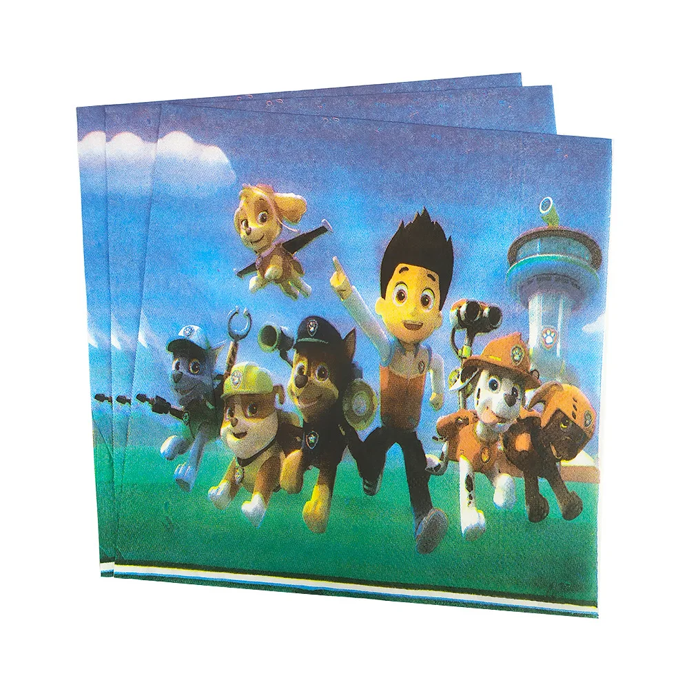 Cartoon Patrolled Latex Balloons Animal Dog Happy Birthday Banner Pawed Ballons Party Decoration Flag Kid Boy Girl Gift Toy