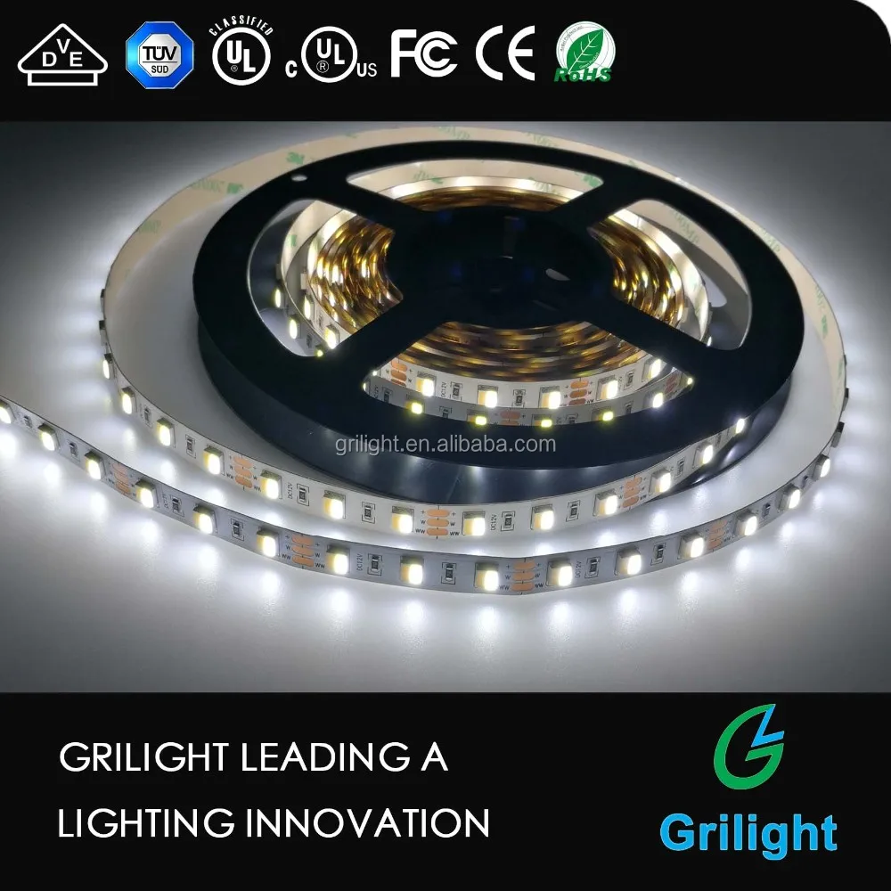 Двухцветная светодиодная лента двухцветная Smd 2835 3 цвета Cct 3527 двойные температурные полосы белая