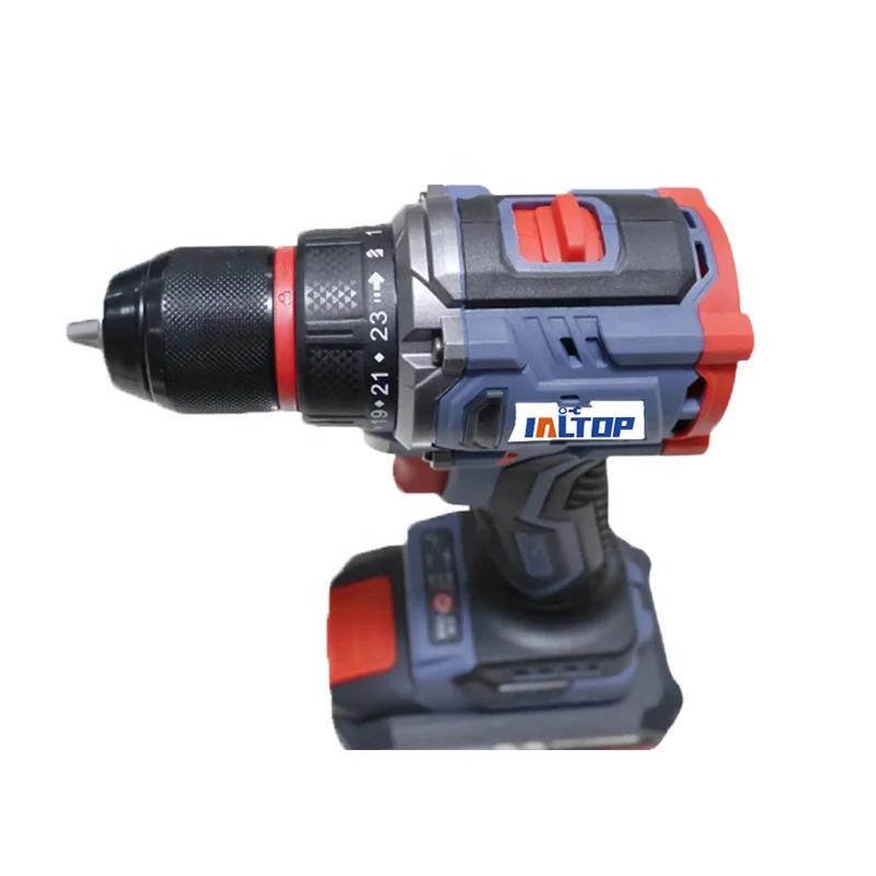 21V Lithium Electric Hand Drill Variable Speed Household Rechargeable Screwdriver Brushless Motor Impact Type OEM Customizable