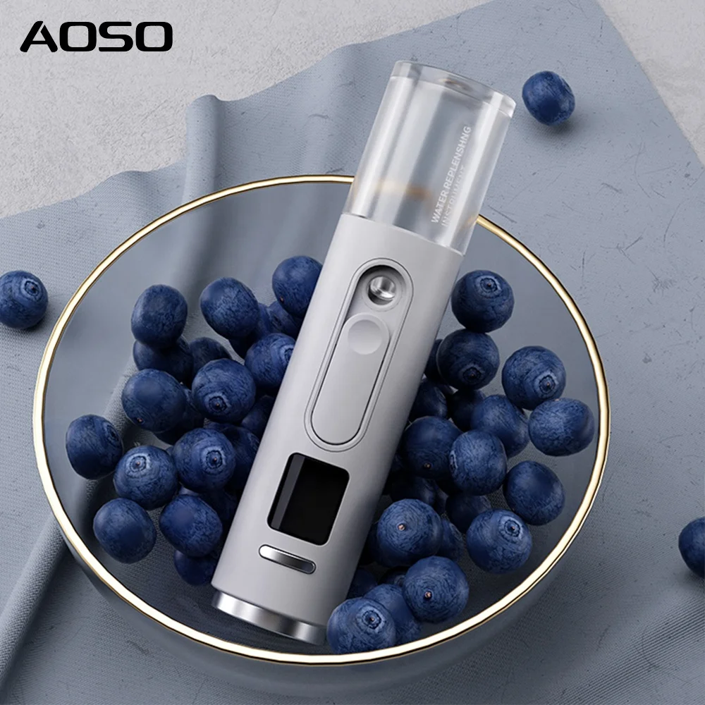 Wholesale Portable Nano USB Facial Steam Sprayer USB Rechargeable Handheld Mist Sprayer with Water Oil Content Test