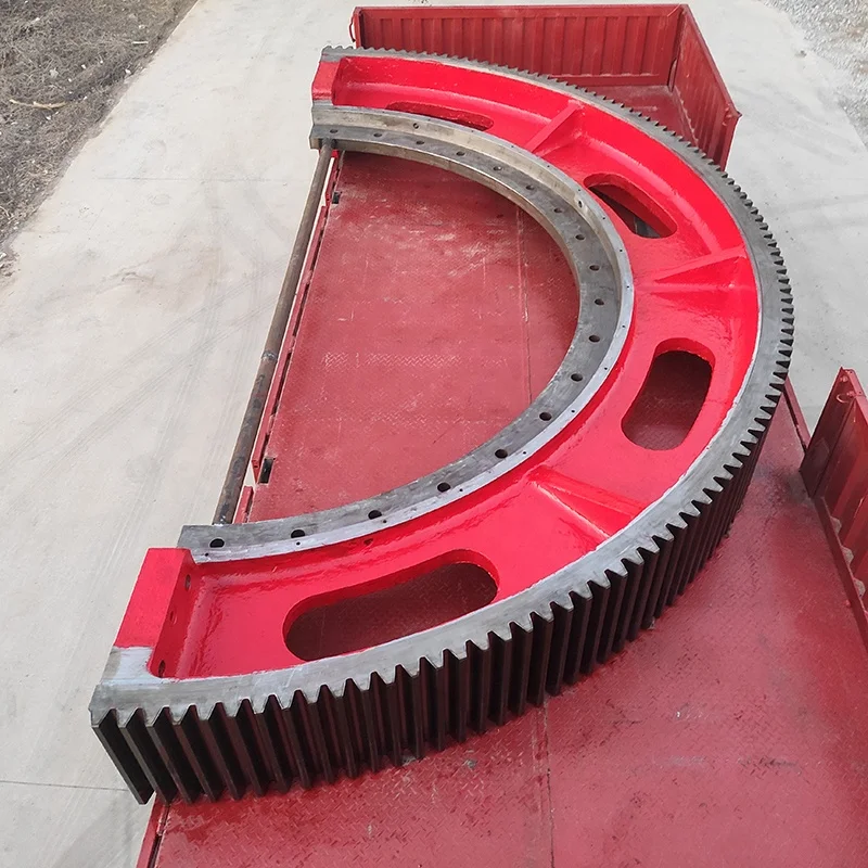 XinxiangYiming OEM custom casting ball mill rotary kiln large diameter gear cement grinding ring gear
