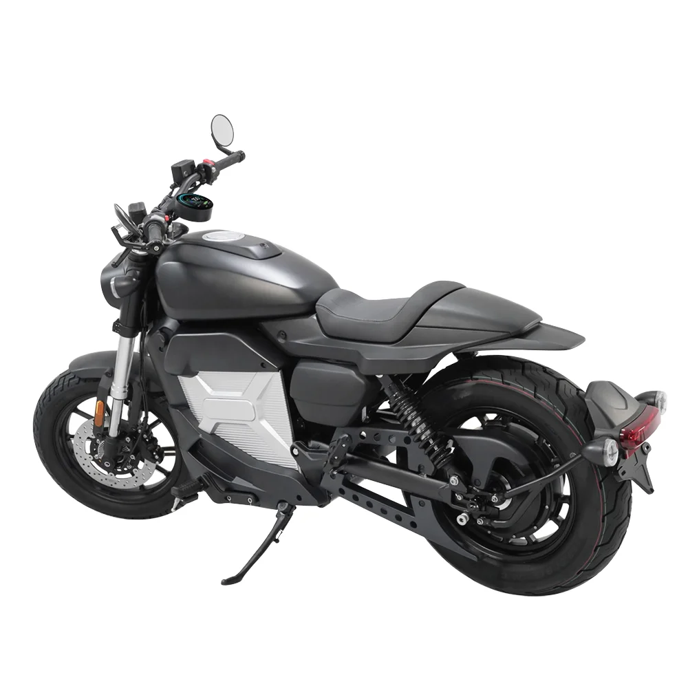 Eec Coc Certificate Electric Motorcycle 72V117Ah Lithium Batteries 120Km/H Speed Mid Motor Racing For Sale
