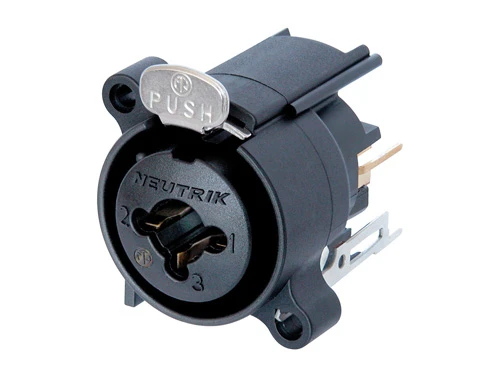Neutrik NCJ6FA-V 3 pin female XLR 3 pole female XLR combined with stereo TRS jack, vertical PCB mount