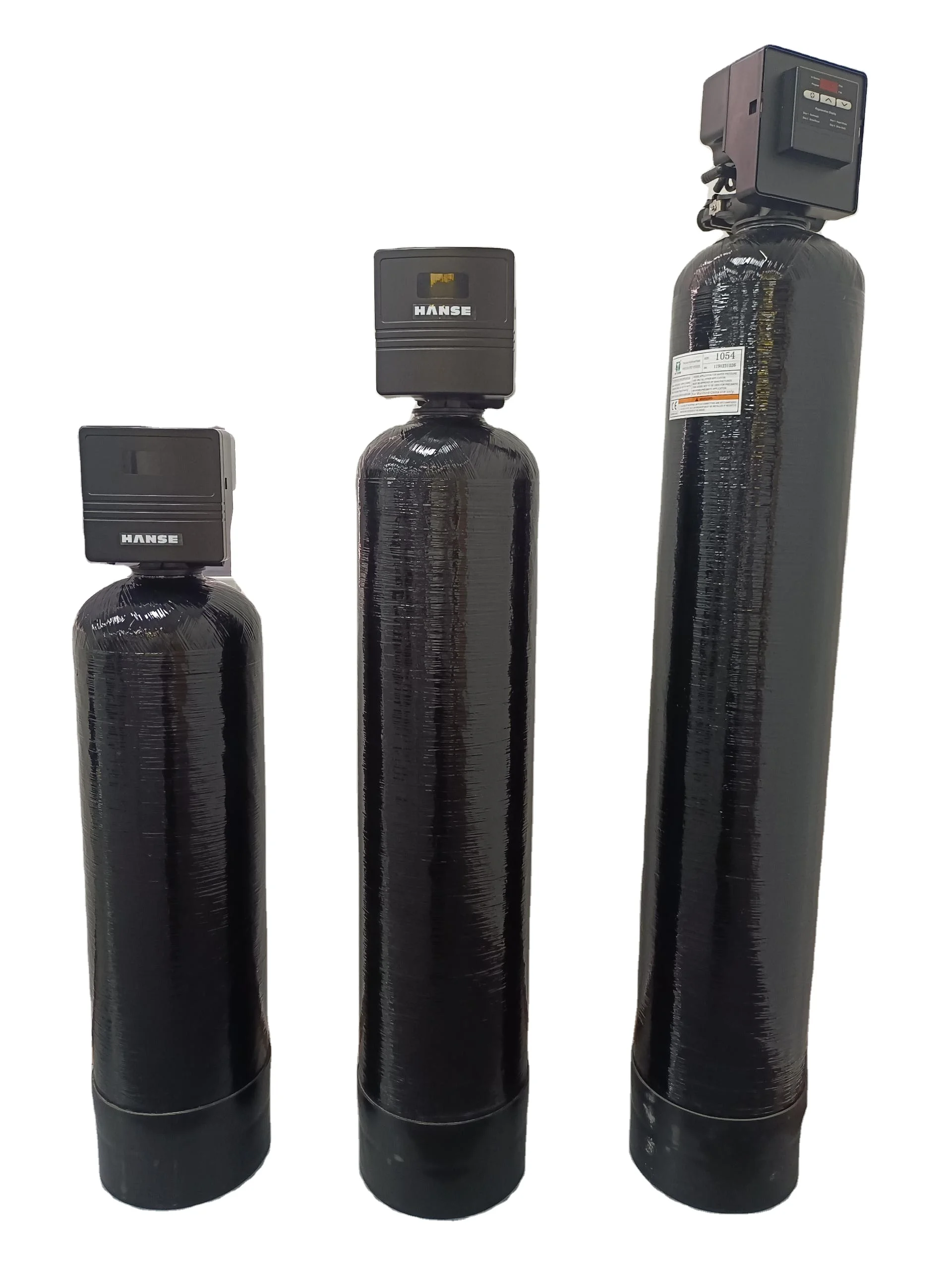 
Customized 1.5L Automatic Valve Control Hard Water Softening System FRP Water Softeners 