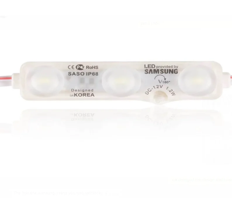 DC12V высокая яркость 1 2 Вт 5 SMD2835 SMD3030 инжекторные светодиодные модули с водонепроницаемым IP67