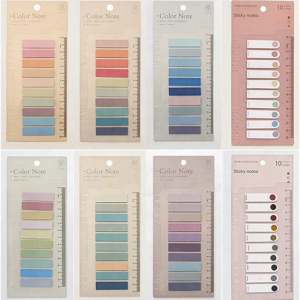 Custom Transparent  Self-Adhesive PET Divider Waterproof Flexible Card Board for Note Tabs Memo Pads