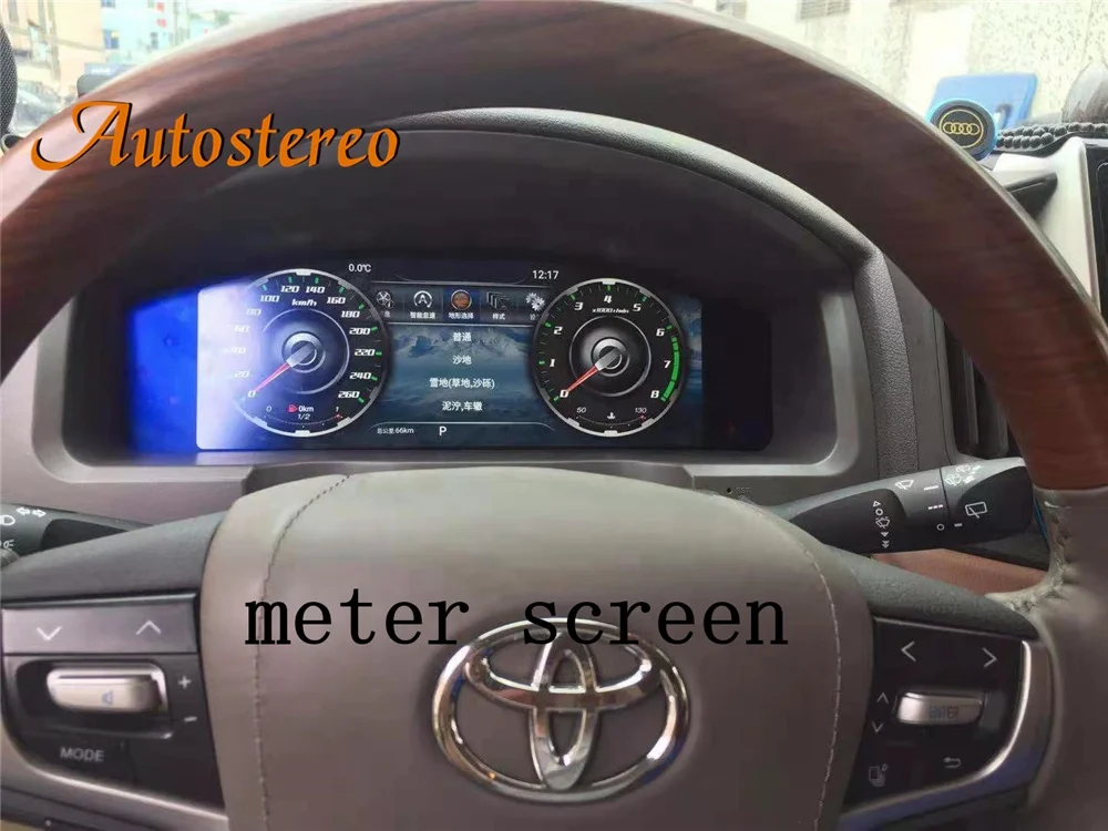 Измерительный экран для Toyota Land Cruiser 2008-2019 LC200 12 3 кластер сменная панель инструмента развлекательный мультимедийный плеер