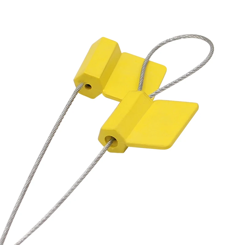 MA-CS3019  Robust Plastic Head Steel Wire Disposable Container Cable seals for Security Container Truck Lock