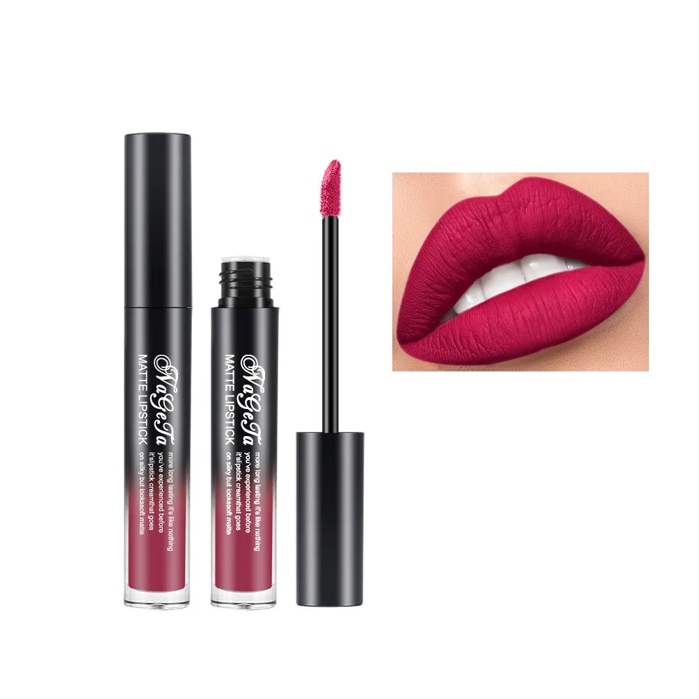 
The new 24 color does not touch the cup matte lip gloss lasting velvet foggy face liquid lipstick lip glaze 