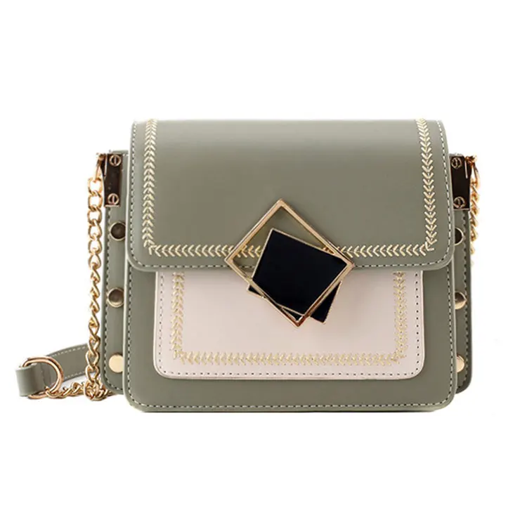 
Factory Customization Fashion Sexy Girls Luxury Cute Pu Leather Crossbody Bag Messenger Chain Shoulder Bag For Women 