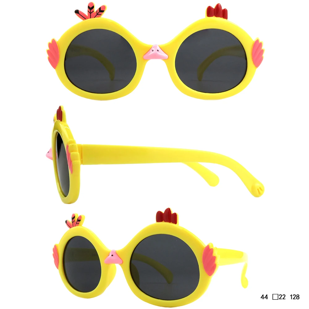 Good Quality Children Cartoon Animal Cute Baby Toy Sunshade TEPP SILICE Frame Sunglasses Protection In Stock