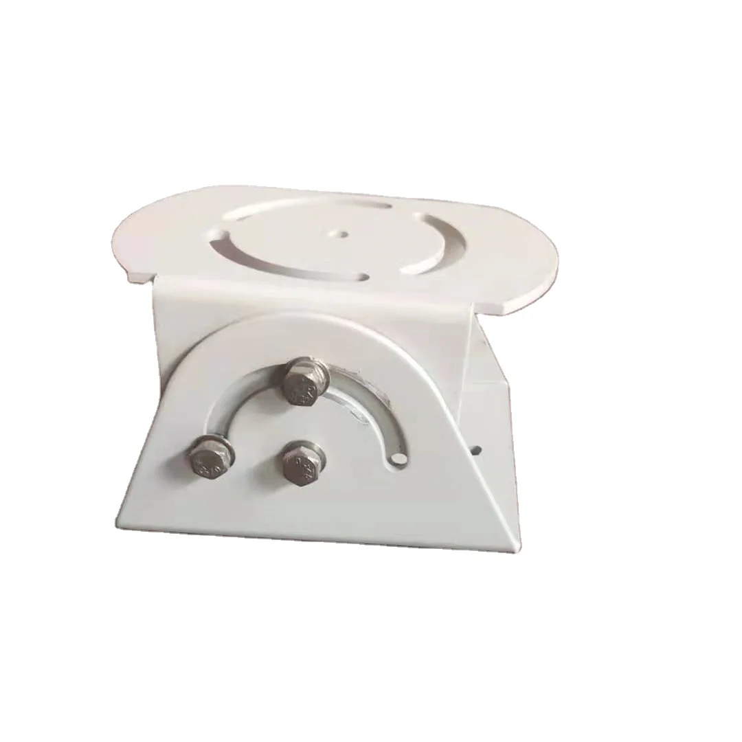 semi-fixed pan tilt for cctv camera enclosure aluminum bracket