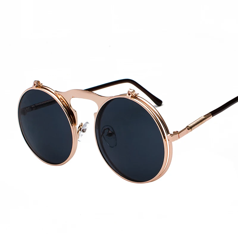 3057 Cheap Fashion Steampunk Women polarized Sunglasses Decoration Men Clear Lens  Tinted Glasses