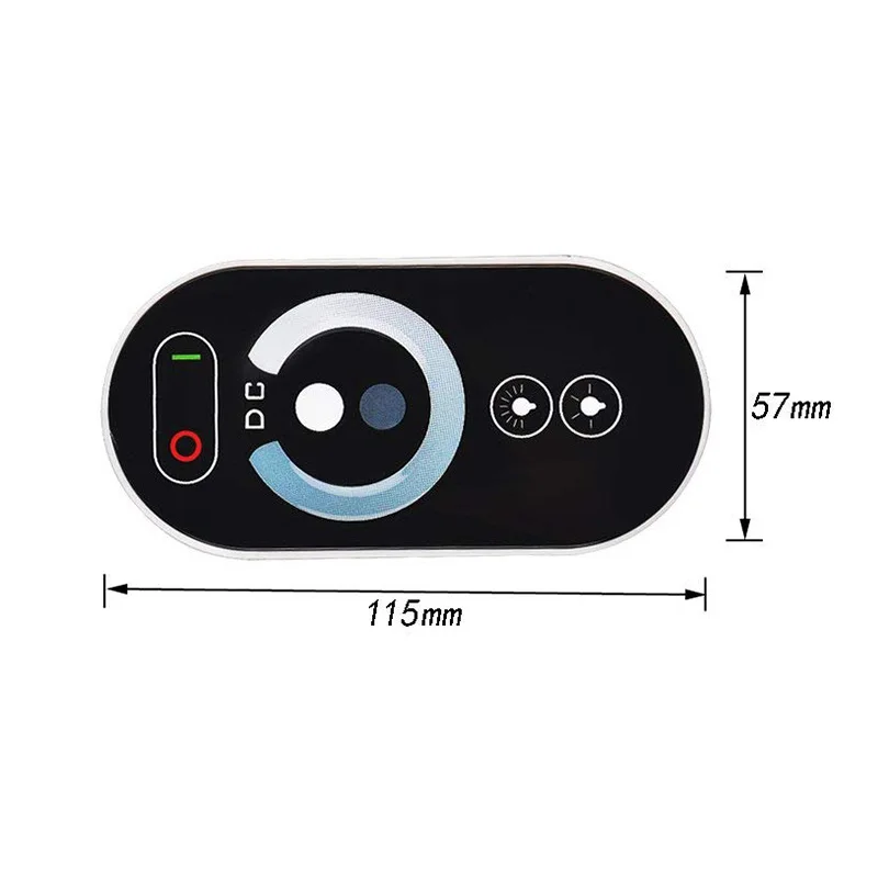 CCT светодиодный контроллер с регулируемой цветовой температурой 12 В 24 18A Daul Color 2CH пульт дистанционного управления 6-клавишным радиочастотным пультом