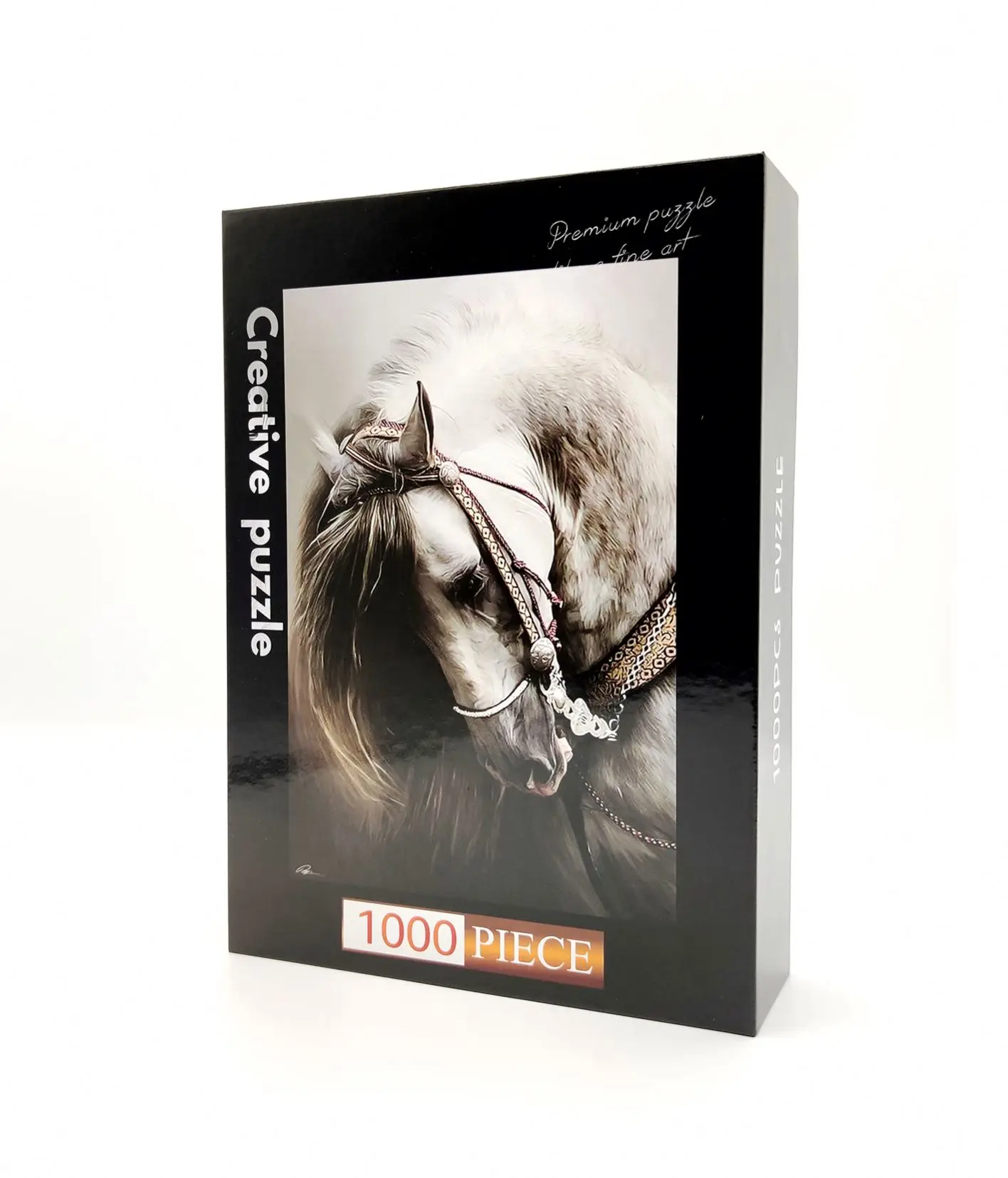 Amazon Hot Selling Spanish Horse 1000 PCS Puzzles for Adults Landscape Jigsaw Puzzle Artwork Style Gift DIY Mural Painting