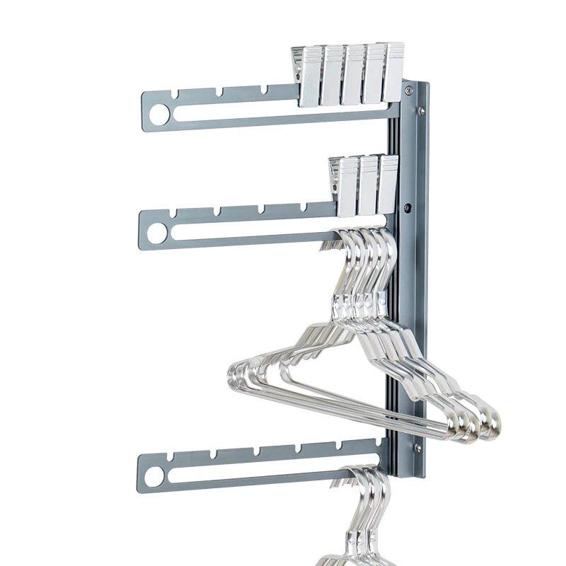 Cheap Price Adjustable Drying Rack Folding Metal Clothes Rack Wall Mounted Cloth Drying Rack