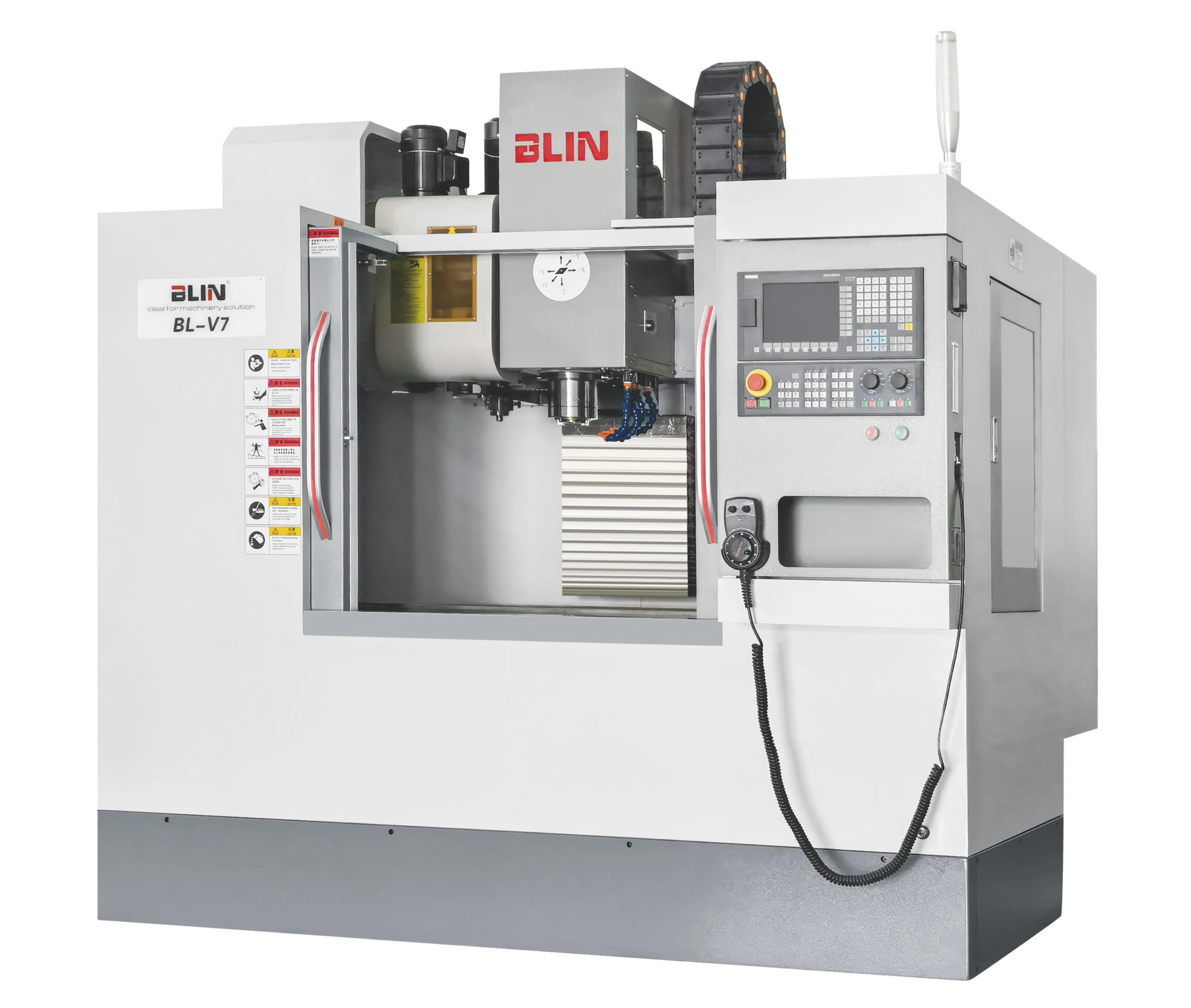 Single Spindle CNC Vertical Machine with 3-Axis Linear Guideway BT40 High-Accuracy Siemens Control System Heavy-Duty Machining