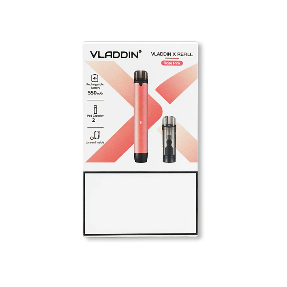 
550mAh fast charging pod vaporizer vape pen kit VLADDIN X REFILL KIT 