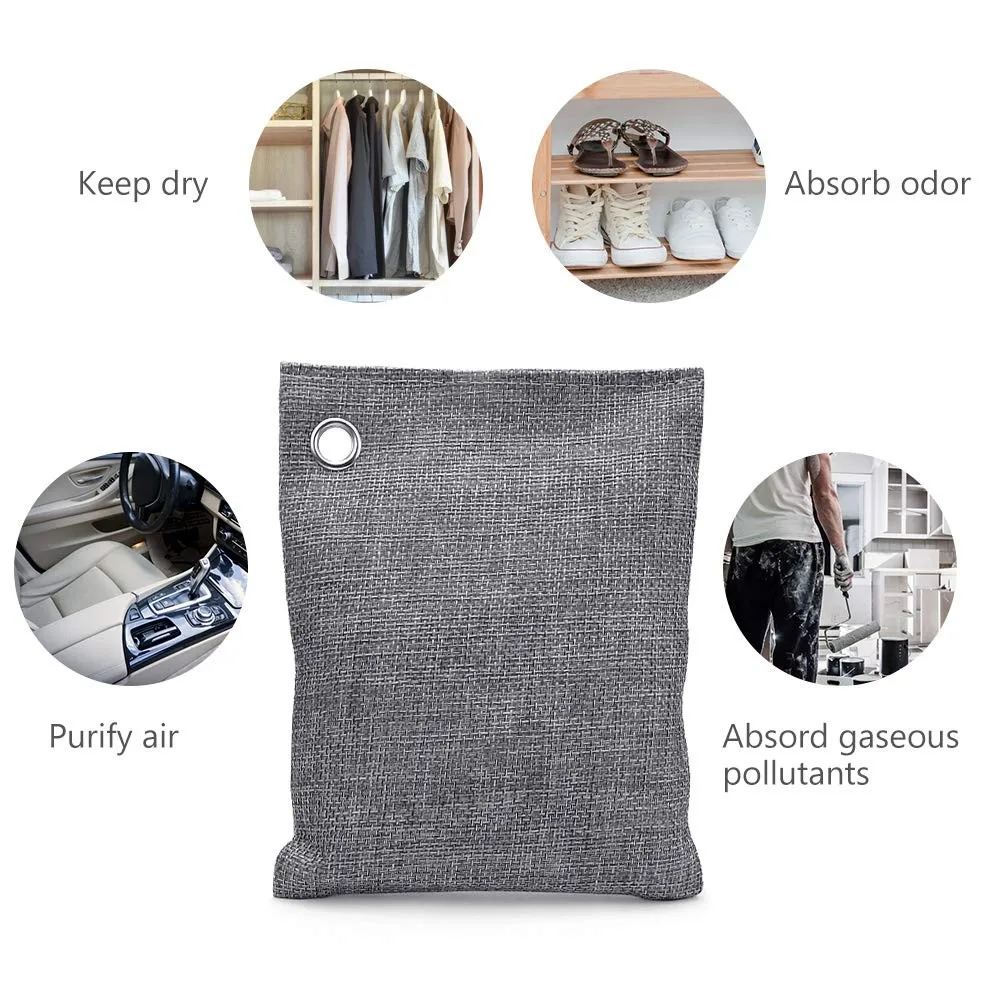 200g Bamboo Charcoal Bag Odor Absorber Activated Charcoal Air Purifying Bags in Stock