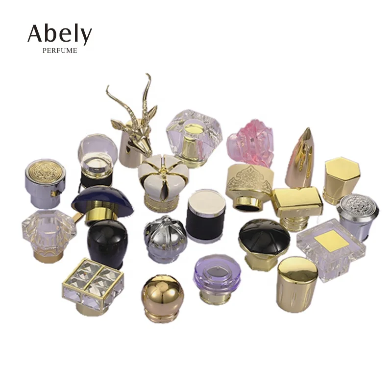 Factory Custom High Quality Zamac Cover Luxury Perfume Bottle Cap Wholesale Design Zinc Alloy Perfume Lids
