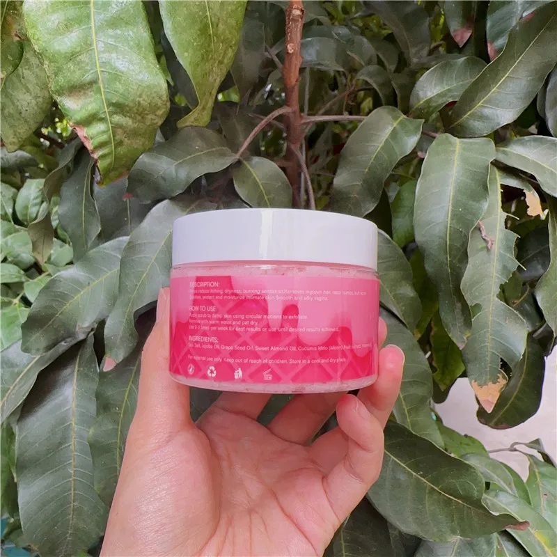 Custom Logo Private Label Natural Exfoliating Whitening Organic Candy Yoni Scrub