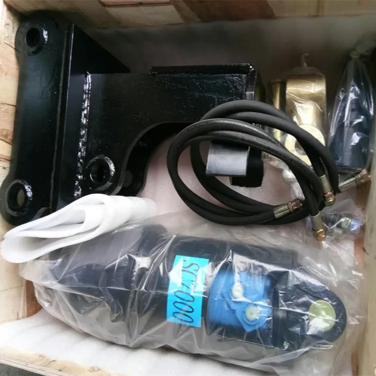 Hydraulic rock drill auger for digging hard soil with rock