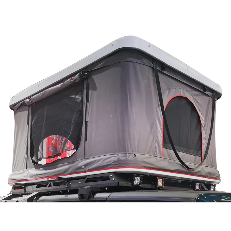 Custom Car Tent Double Self-driving Tour Camping Suv Roof Bed Outdoor Hard Shell Imported Roof Camping Tent