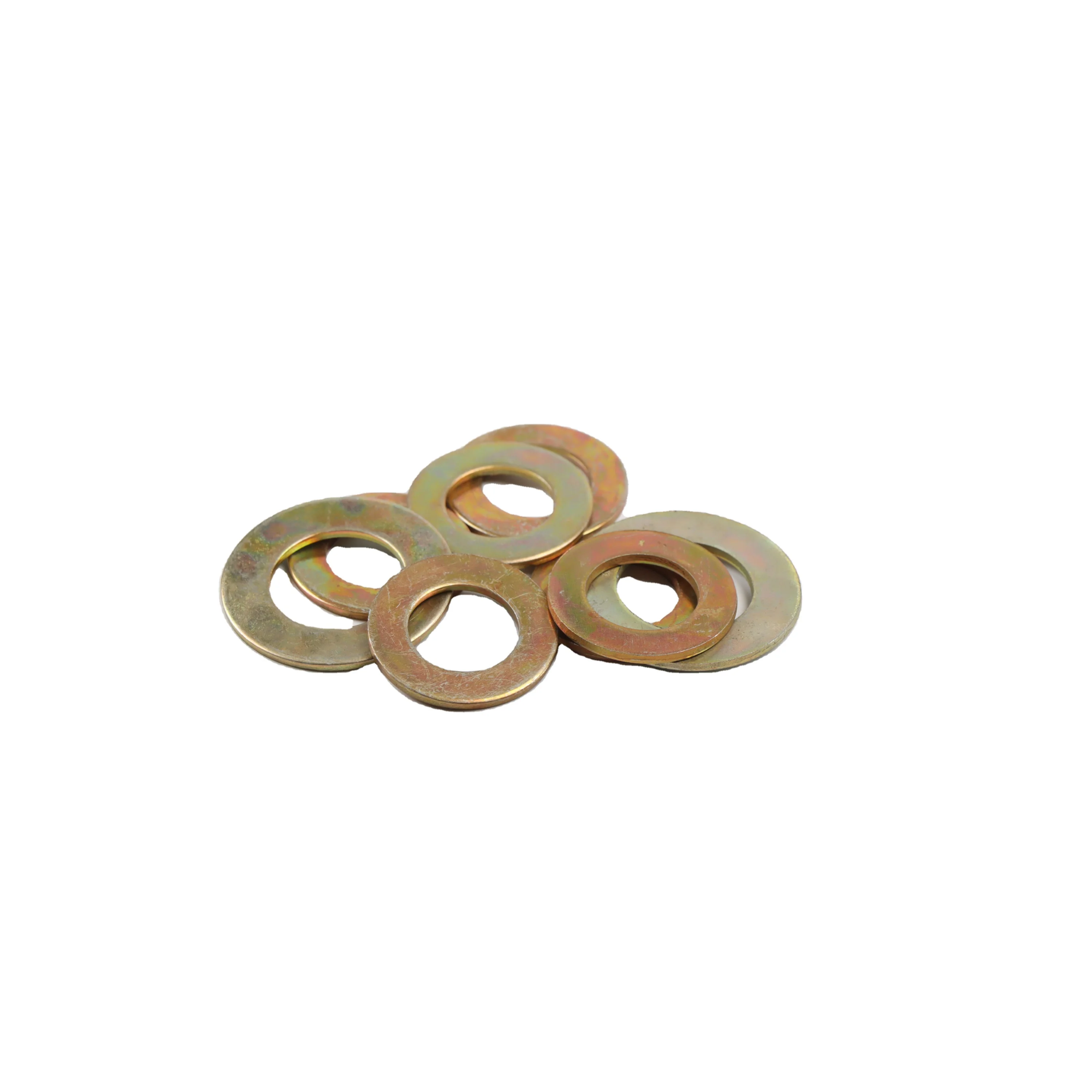 Hebei manufacturer Din 125  Yellow Zinc Plated flat washer