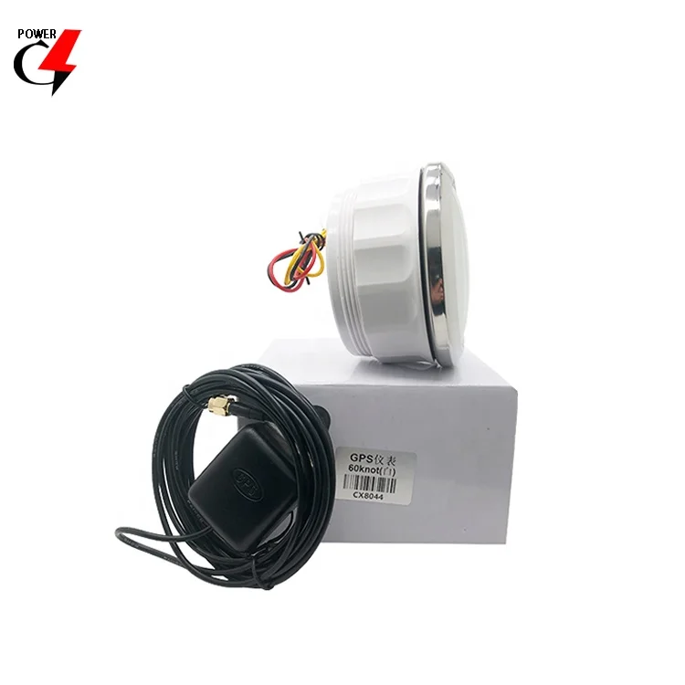Горячая Распродажа GPS датчик CX8044 NMEA 2000 85 мм Аналоговые белым циферблатом и ЖК-дисплей 60 узел спидометра с