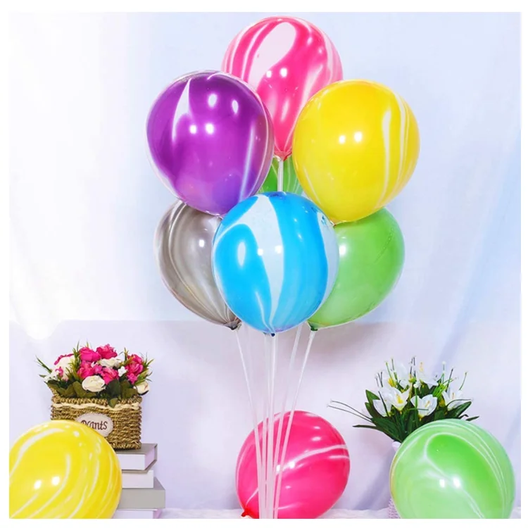 12 дюймов мрамор воздушные шары для украшения дома, праздника воздушных шаров из латекса, многоцветные шары набор