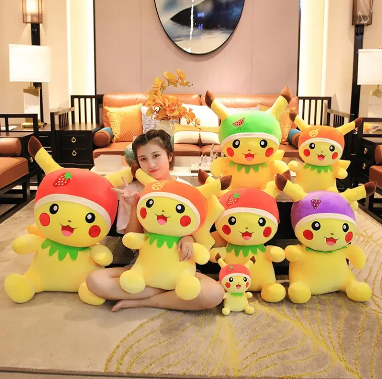 Новые Косплей Pika плюшевые игрушки большие Аниме куклы лучшие подарки на день рождения для детей