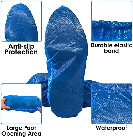 Disposable Cpe WaterProof Non Slip Plastic Shoe Covers