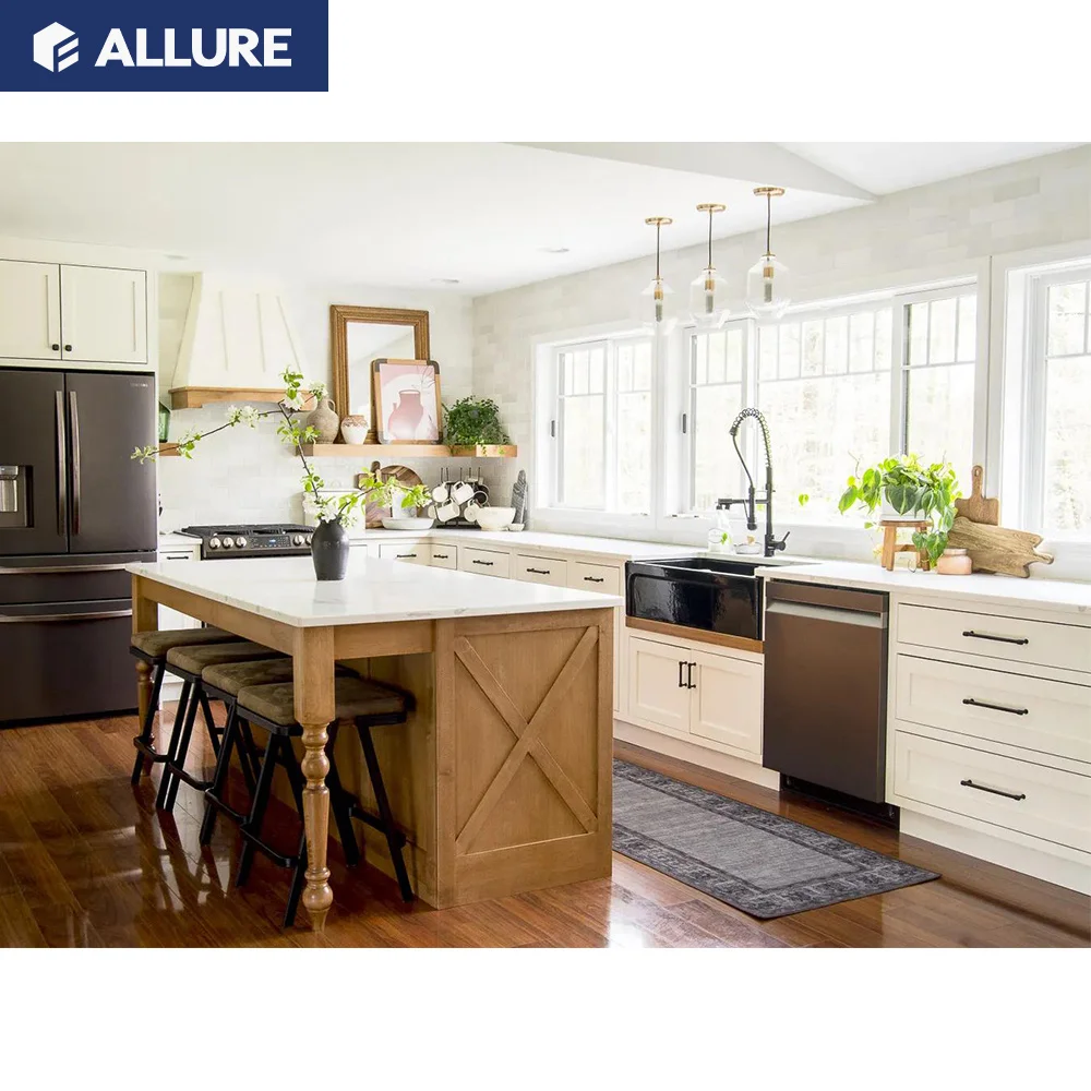 Allure shaker solid wood american under cheap kitchen cabinet designs for small kitchens in vietnam countertops