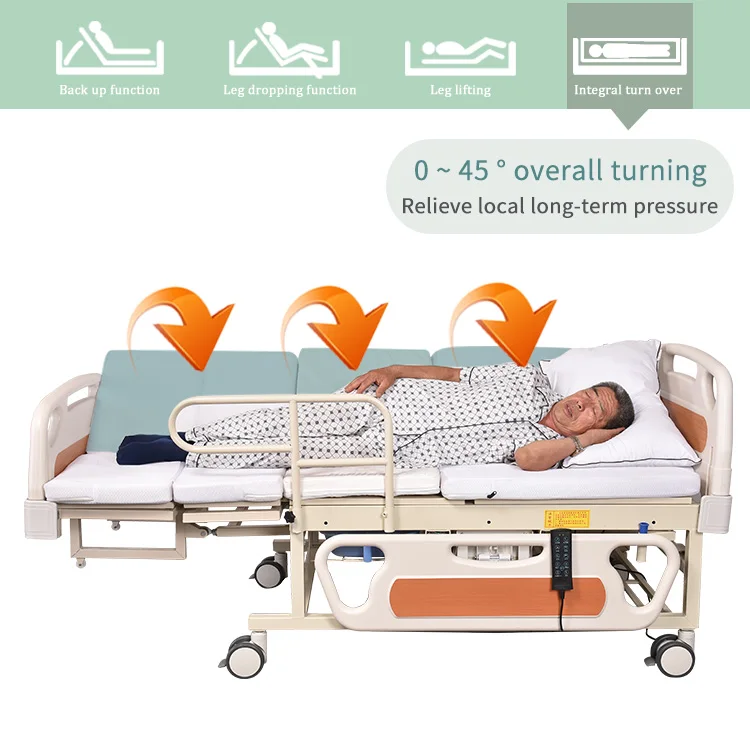 
Elderly Home Care Automatic Adjustable Electric Hospital Bed For Sale 