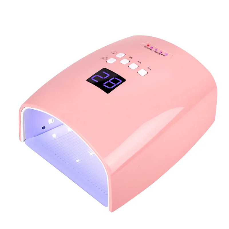 UV LED Nail Lamp 66W S10 Rechargeable for Gel Polish Rechargeable Nail Dryer with Automatic Sensor