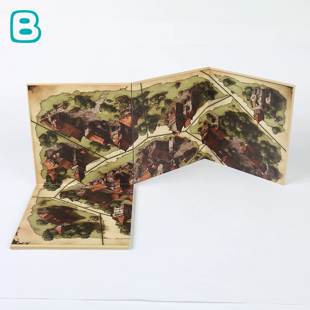 Factory Direct Sale Customized ludo Board Game For Kids Life Quarter Fold Board Game for Family