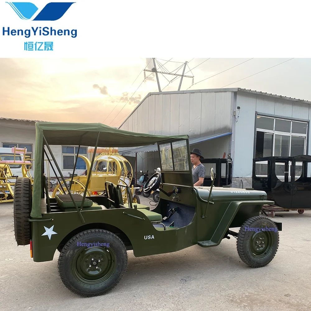 Electric Luxury Double Row Sightseeing jeep /High Quality Electric jeep for Tour and Sightseeing/New Style jeep With Low Price