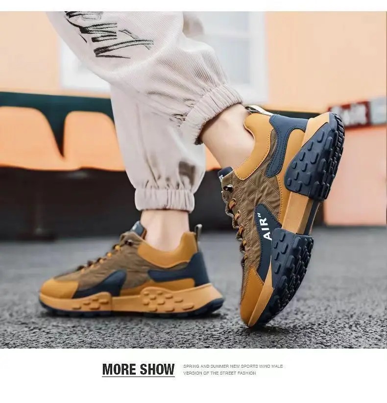 Fleece lining mens Pu upper sneakers waterproof snow shoes winter warm walking shoes for men