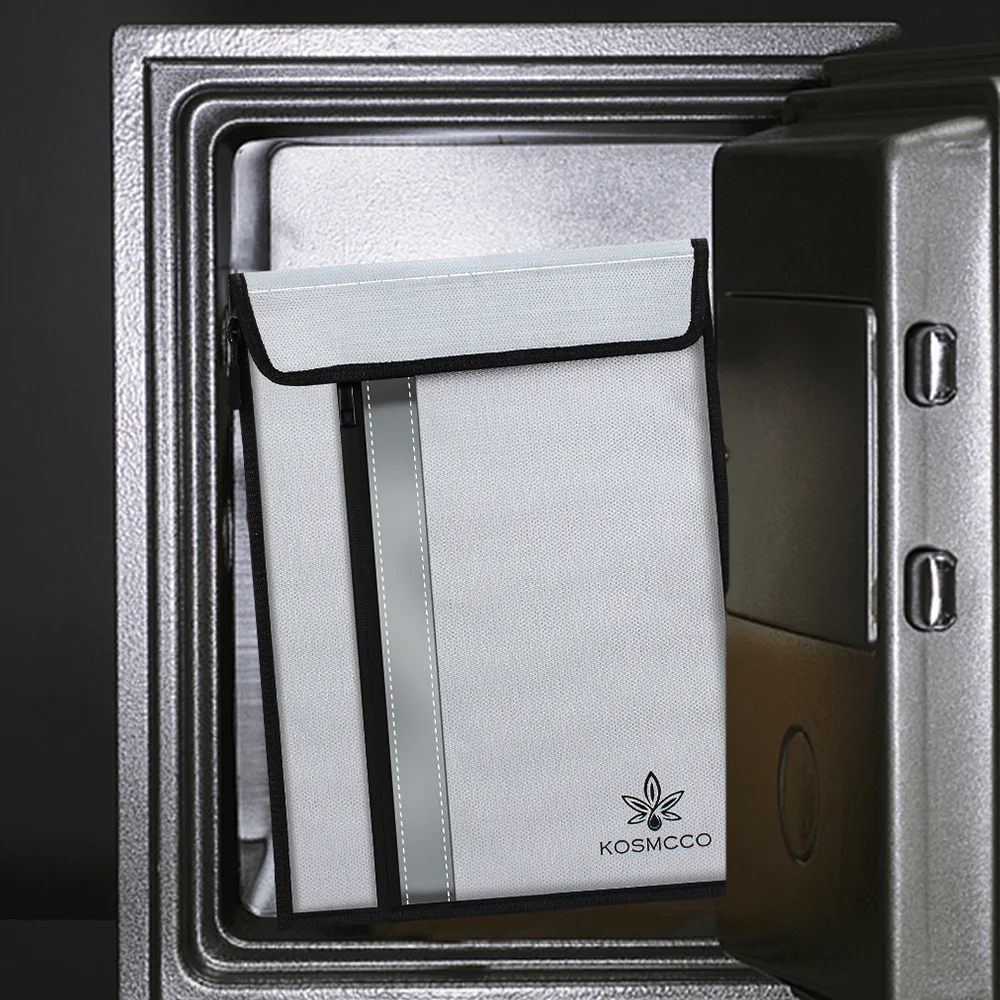 Custom Logo Waterproof Storage Pouch Fireproof Document Bag for Money Fireproof Bag