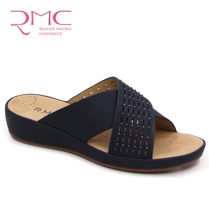 2022 RMC Economical Custom Design High Quality Wedge Platform Branded Wedge Sandals for Women Sandals