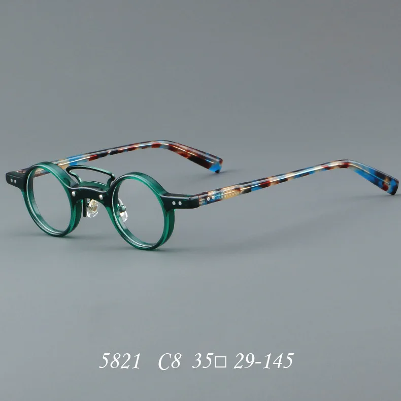 manufacturer mazuchelli fashion round frame tortoise Retro Drive  Small diamond acetate eyeglasses hand made