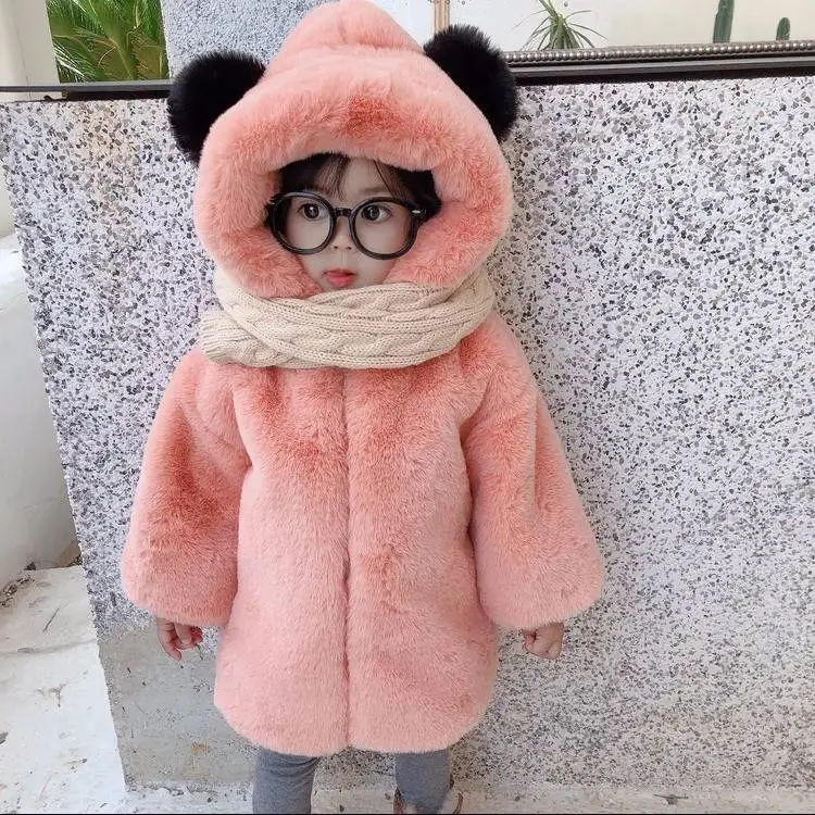 
Newborn Baby girls Fur Autumn Winter Warm Coat Jacket Girls Thick Warm Clothes Outwear Baby Clothes Clothing 