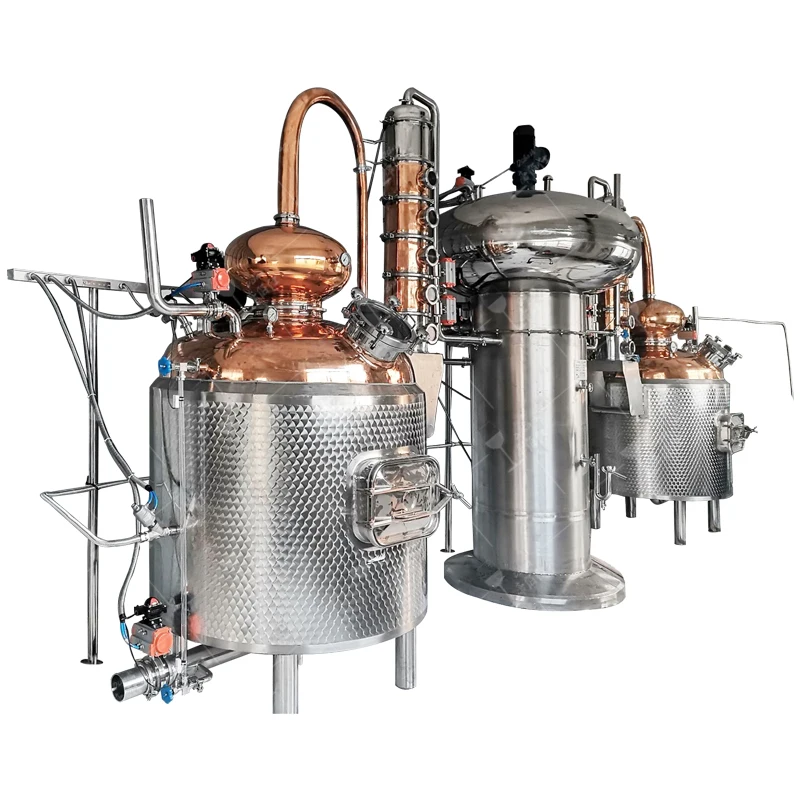 Home Made Beer Brewing Equipment Making Machine 50L 100L 200L Mirror Red Auto Copper Technology Customized German Wall Power PLC